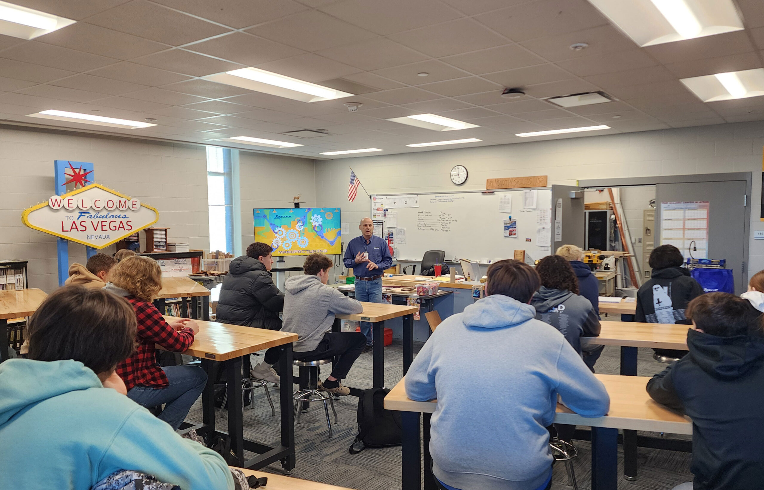 Lozier Attends “Trades Tuesday” at Papillion LaVista High School, Providing an Inside Look into Industries Around Omaha